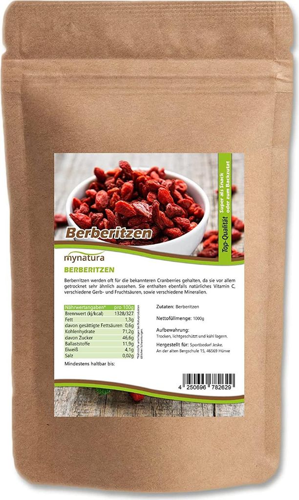 Mynatura getrocknete Berberitzen – ab 1Kg Produktbild 