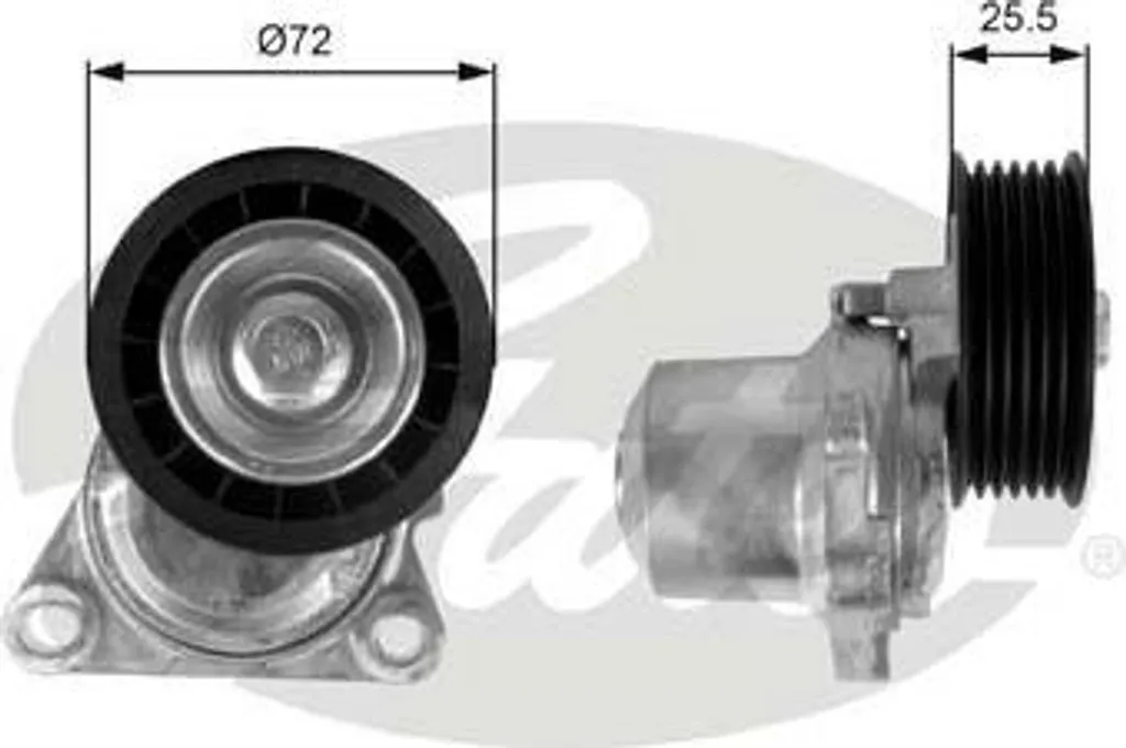 Galet Tendeur de Courroie Accessoire T38408 compatible Mazda 3 et 6