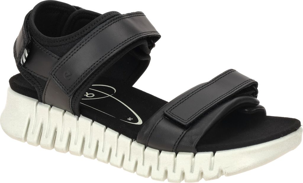 Ecco GRUUV SOL Damen Sandale - Sandaletten schwarz Freizeit NEU