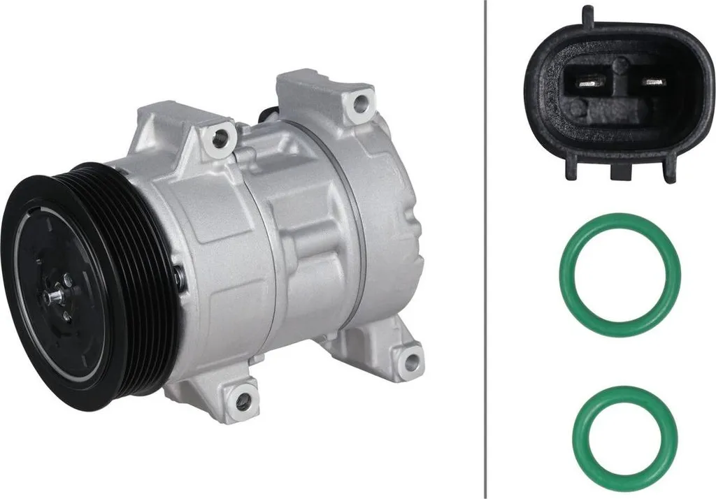 Compresseur de climatisation 12V HELLA pour Toyota Auris Ø 110 mm