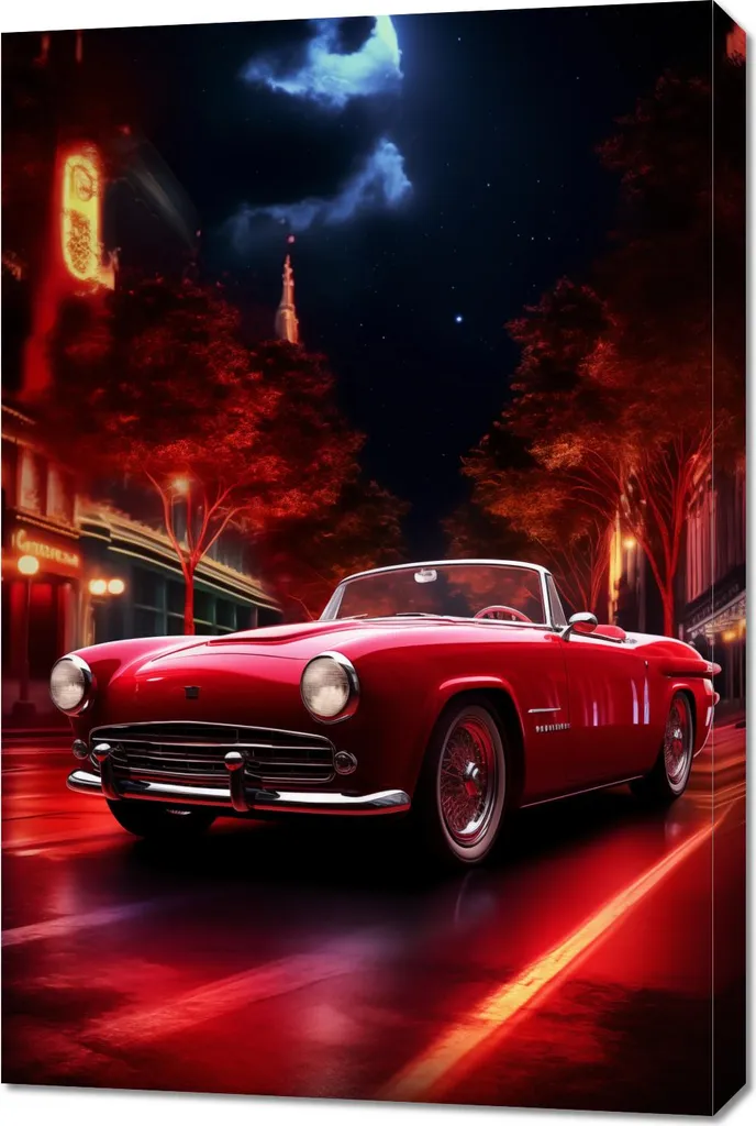 Cadre Photo Auto 60x90 cm Finition Premium - Toile Automobilgeschrei