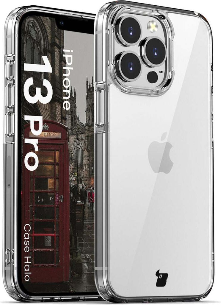 Bizon Case Halo für iPhone 13 Pro, transparent