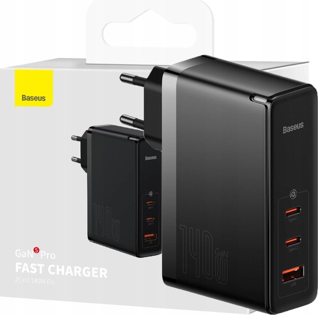 Baseus GaN5 Pro Universale Nero AC Ricarica rapida per Immagine del prodotto 