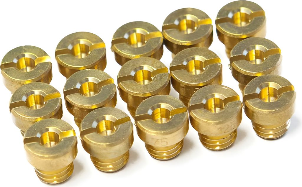 Maxtuned Hauptdüsenset für Dellorto Vergaser M6 - Größe 60 - 130 ( Set Maxi, 15 Stück )