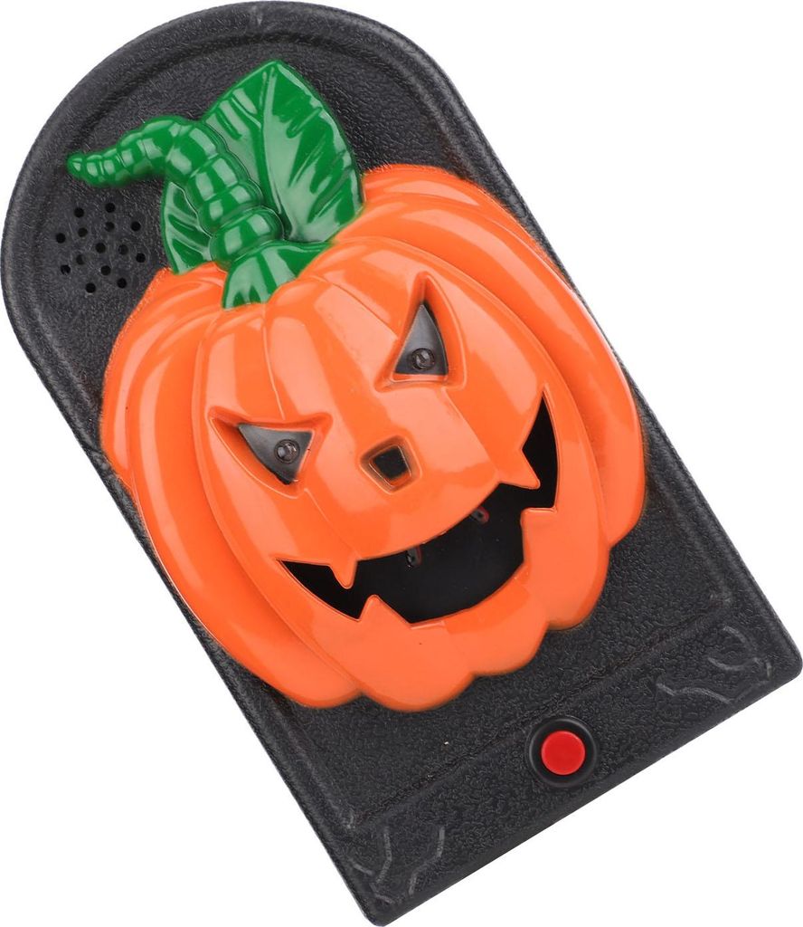 Halloween Horror Türklingel mit Licht Sound Dekoration Prop für Bar Haunted House Escape Room Kürbis Form
