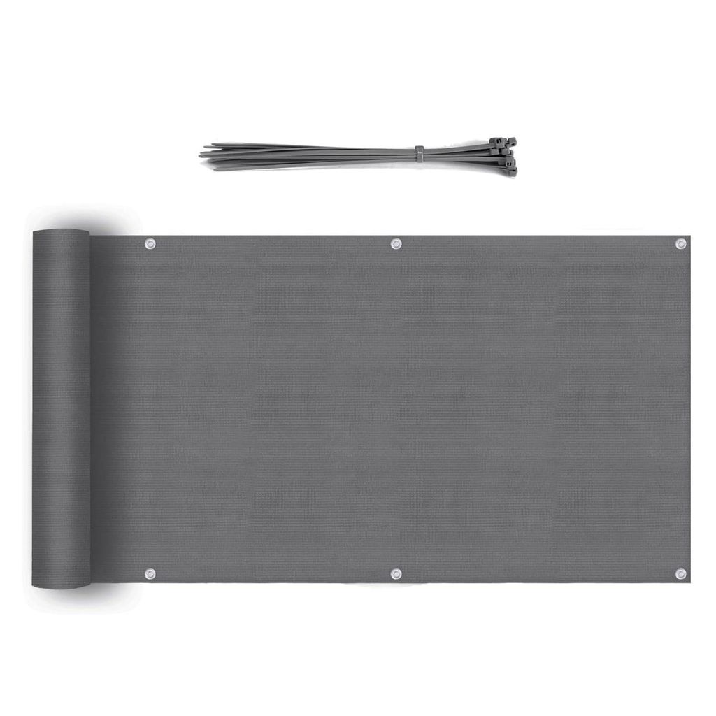 Sekey Balkon Sichtschutz 75×600 cm Terrasse Schutz HDPE Produktbild 