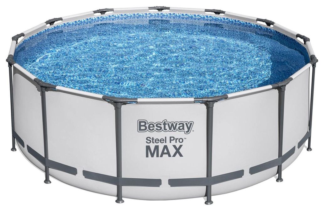Bestway Steel Pro 5618W, Gerahmter Pool, Leiter, Weiß, 50,3 Produktbild 