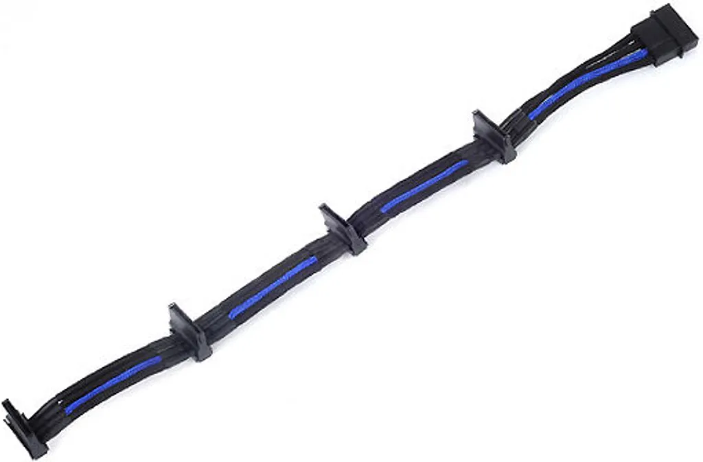 SilverStone SST-PP07-BTSBA Cavo Espansione SATA Professional Nero/Blu