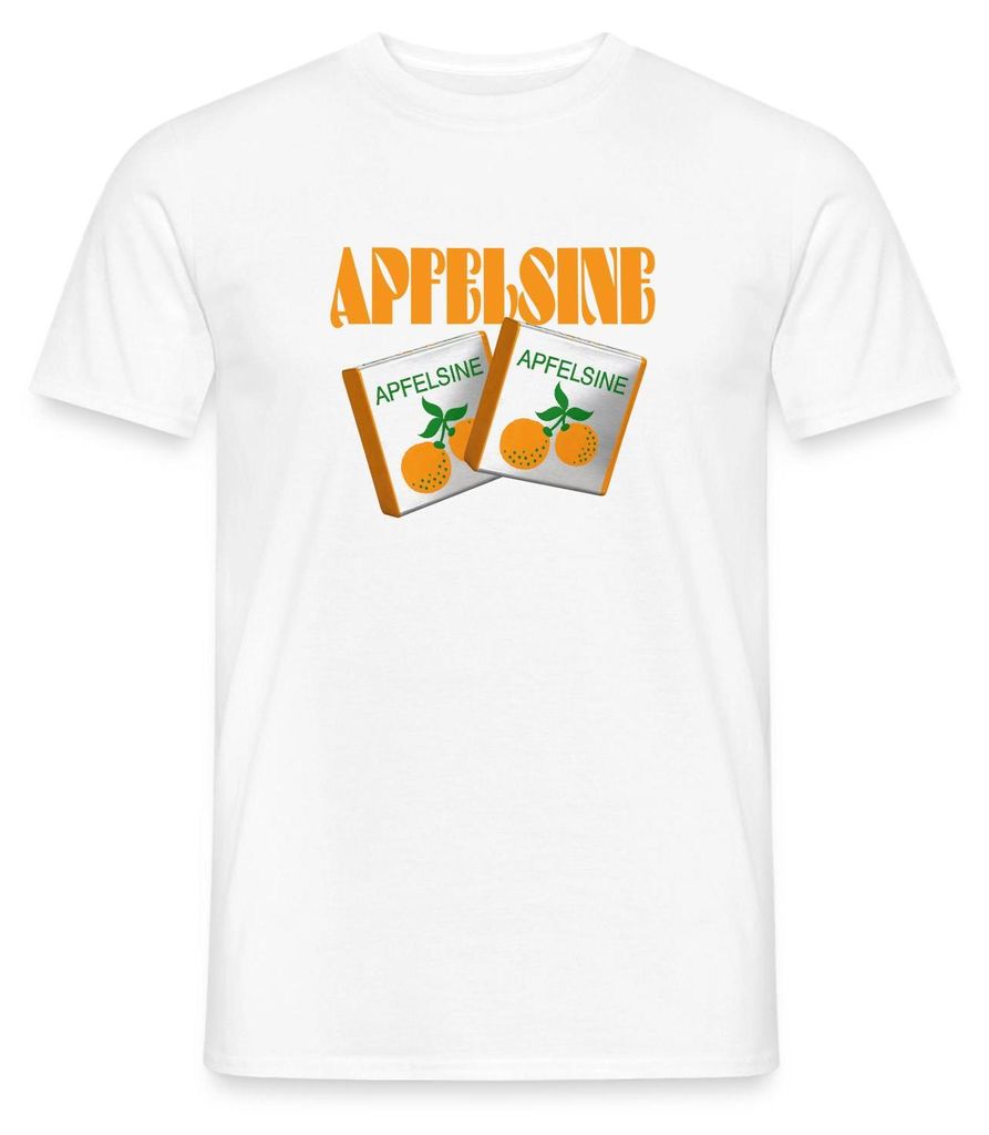 Spreadshirt Halloren Frukas Apfelsine Fasching Männer T-Shirt, XXL, Weiß