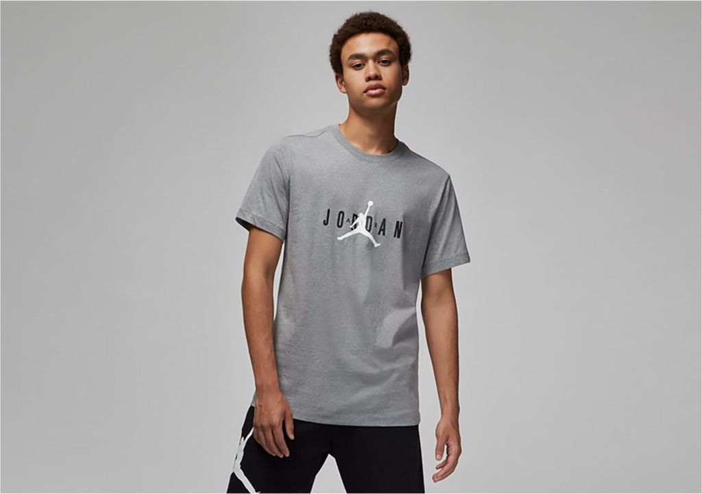 Hemd Nike Air Jordan Stretch Crew-T-Shirt Carbon Heather Produktbild 