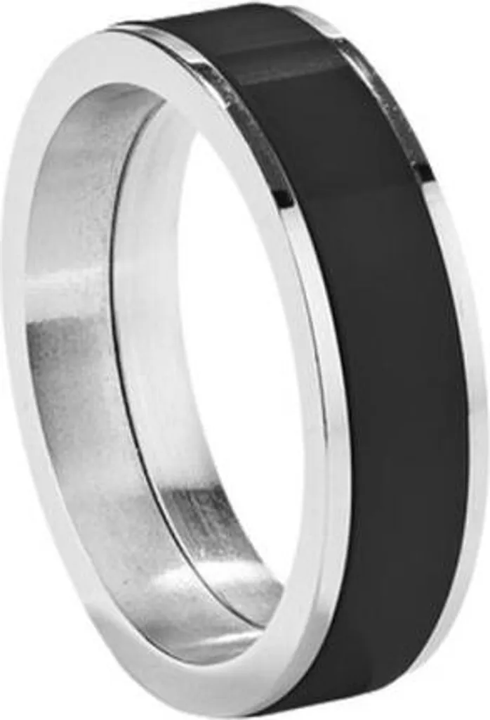 Anello Uomo Radiant RH000022-24 Argento e Nero Misura 24 | Gioielleria