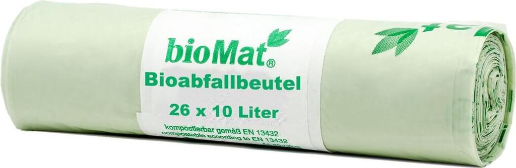 Sacs à compost PAPSTAR bioMat 97000 10l 44x50cm 26p Image du produit 