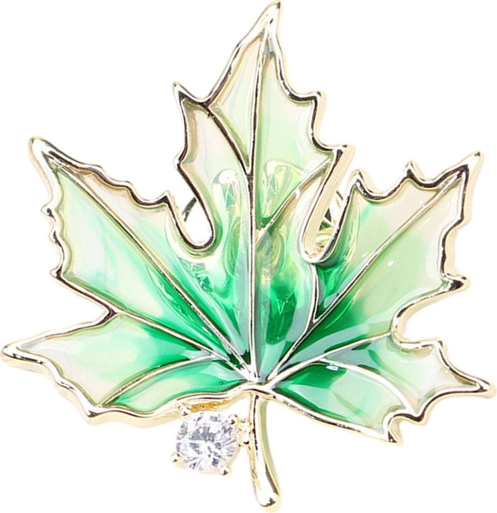 Brosche für Damen, Sonnenblume, Ahornblatt, Aprikosenblatt, Kleidungsnadel, realistisch, galvanisiert, poliert, exquisite Brosche für Abschlussba...