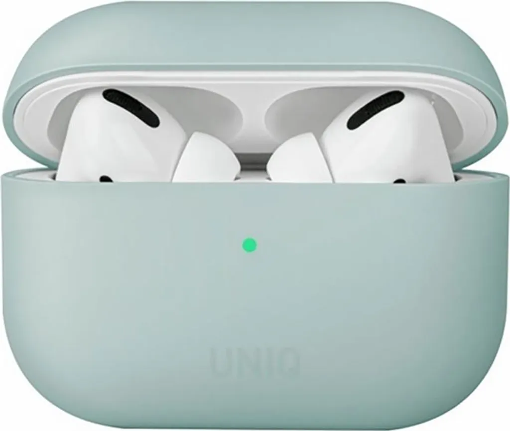 Uniq Lino AirPods Custodia Prosilicone Verde Menta | Anti-Shock