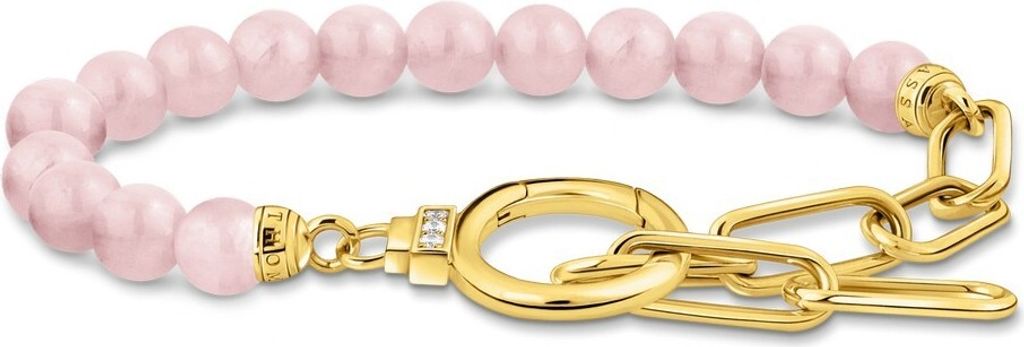 Thomas Sabo A2134-414-9-L19V Vergoldetes Armband mit rosa Produktbild 