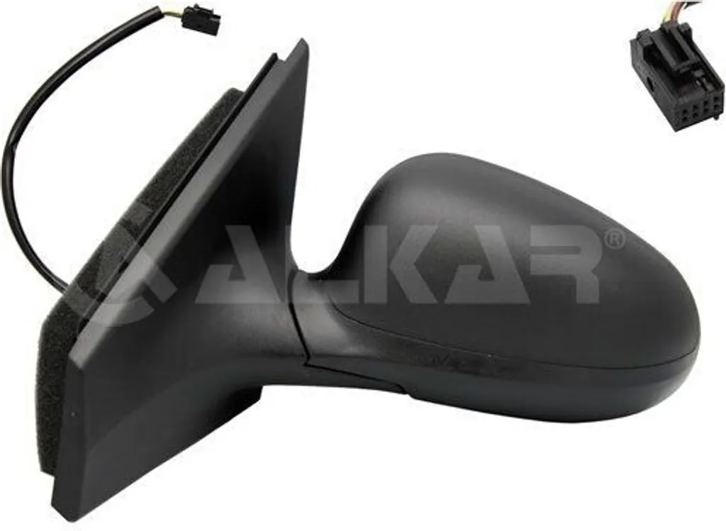Rétroviseur gauche pour Bravo ALKAR 6125554 - Finition Noir Anti-UV
