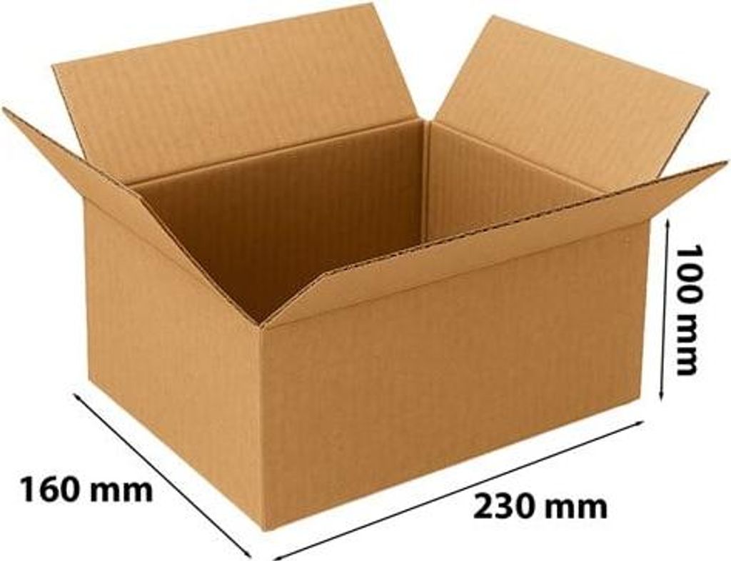 Faltkarton Kartonbox Karton 230 x 160 x 100 mm A5