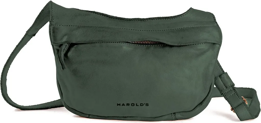 Dettagli Borsa Harold's Submarine Pelle Verde Scuro 31cm - Shoulderbag