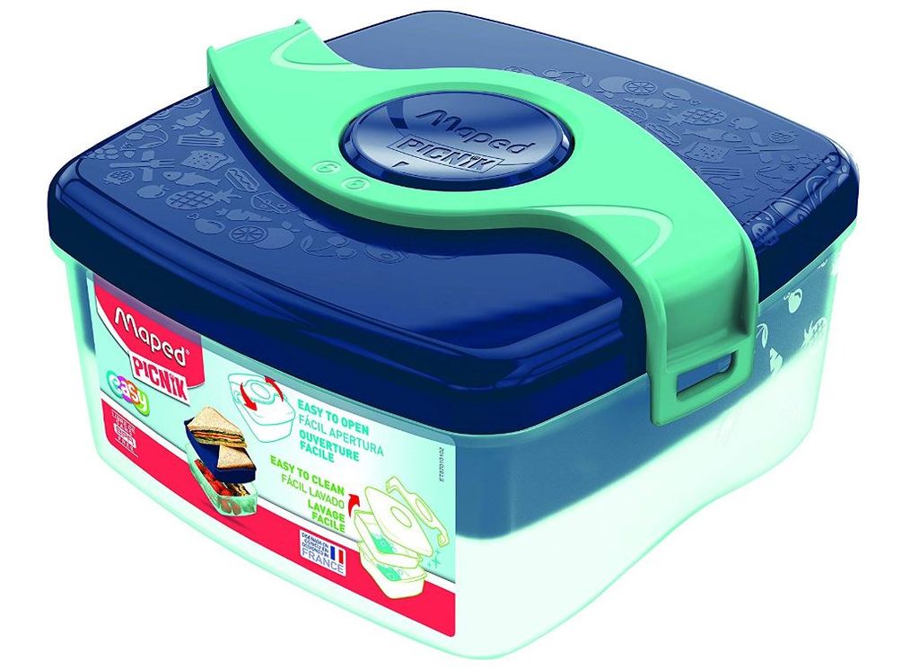 Maped 870104, Brotdosenset, Kind, Blau, Transparent, ABS, Produktbild 