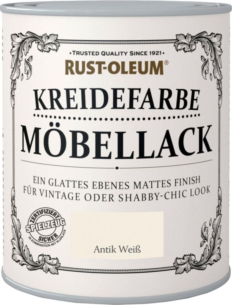 Rust-Oleum Kreidefarbe Möbellack 750 ml antik weiß Produktbild 