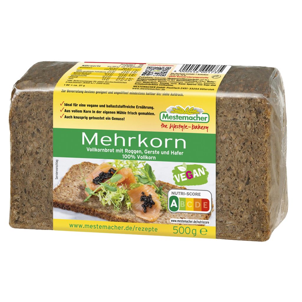 Mestemacher pane multicereali integrale segale orzo e avena Immagine del prodotto 