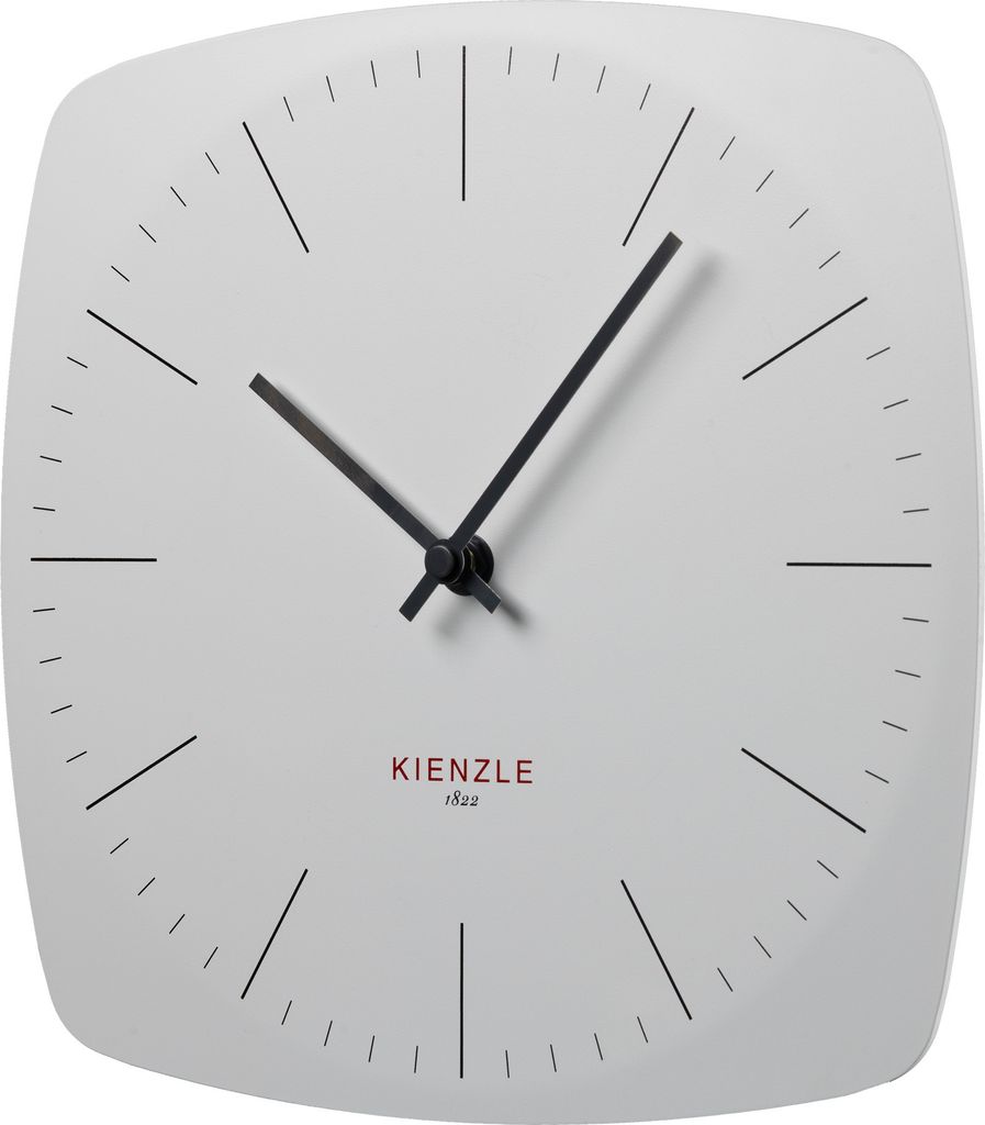 KIENZLE DCF Funk-Wanduhr Modern 24.8 cm weiß