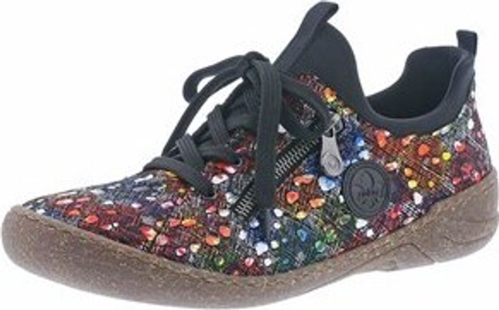 Mocassini Rieker Donna 51863 - Pantofole Comode Con Soletta Rimovibile, Blu Cielo, Ammortizzate