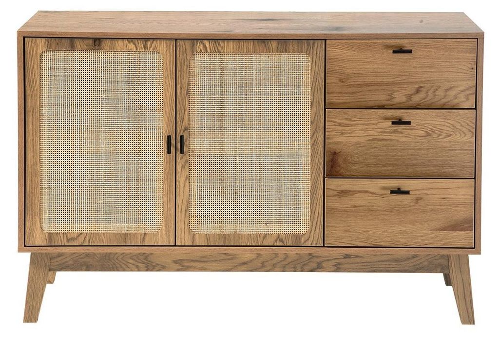 CALICOSY - Buffet 2 portes et 3 tiroirs avec façades en Image du produit 