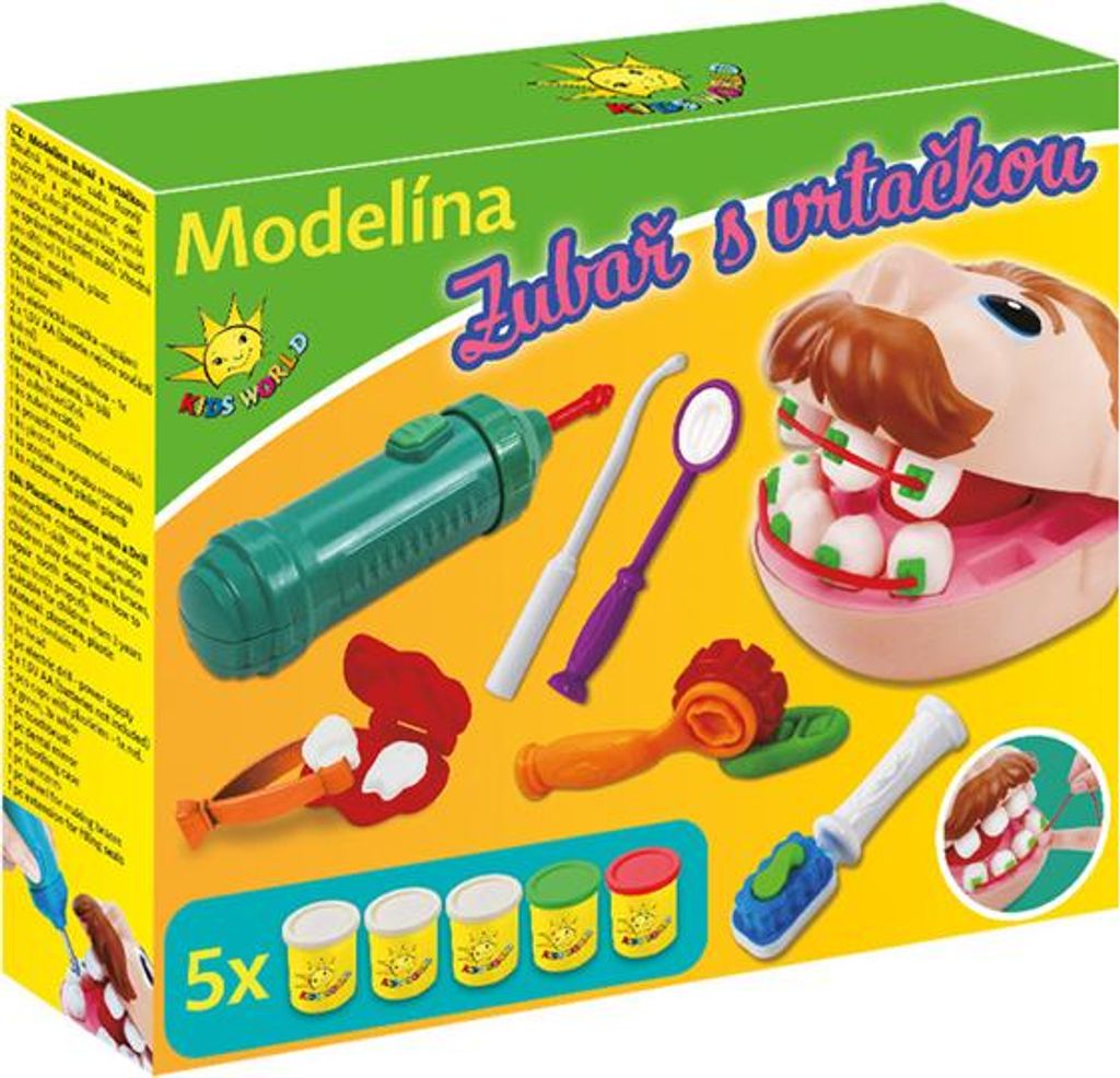 Ciastolina, zestaw mały dentysta, masa plastyczna Zdjęcie produktu 