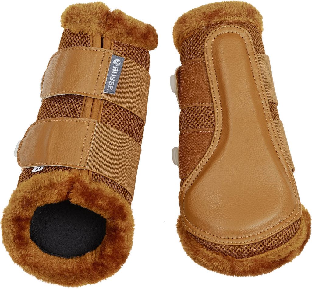 BUSSE Gamaschen Breezy-Plush Beinschutz für Vorder- und Hinterbeine Cognac XL