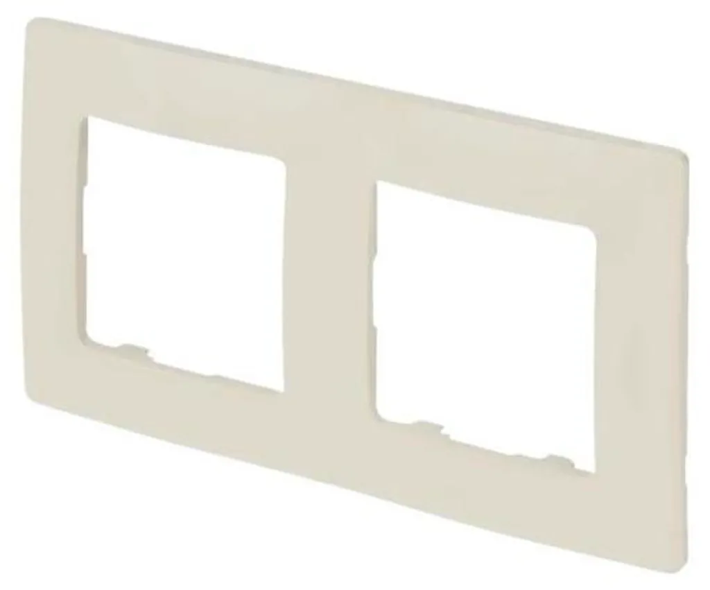 Legrand Niloe 665012 Beige - Placca 2 Posti Originale per Serie Civile