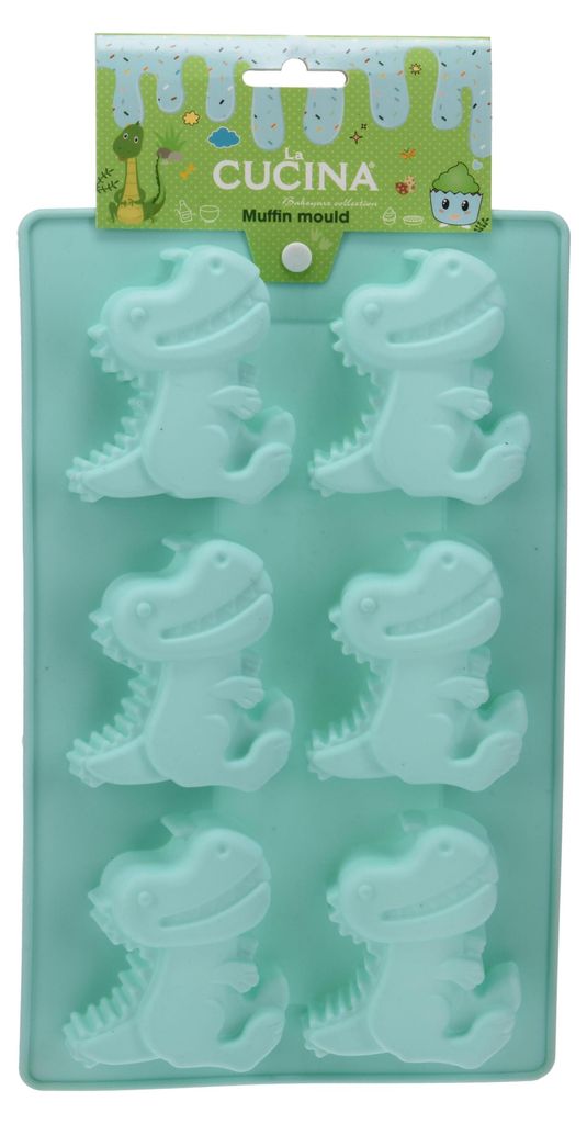 Dinosaure en silicone à partir d'un moule à muffins Image du produit 