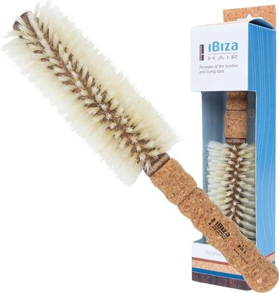 Tête de brosse ronde en liège naturel et durable faite à la main