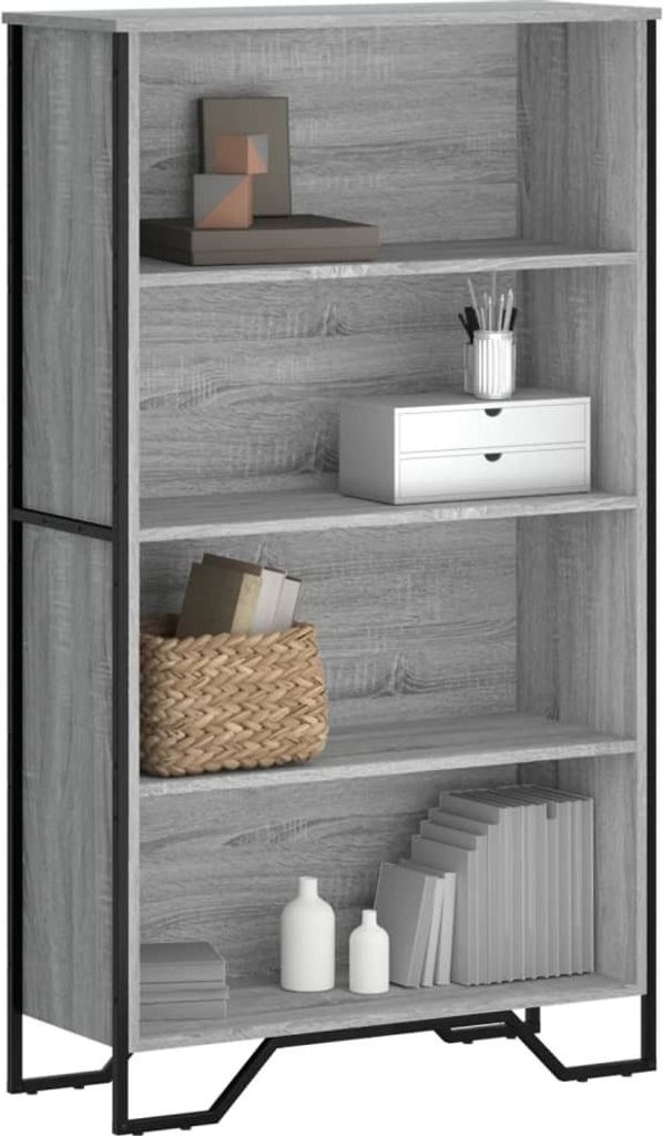Maison Exclusive - Bücherregal Grau Sonoma 80x31x137,5 cm Holzwerkstoff
