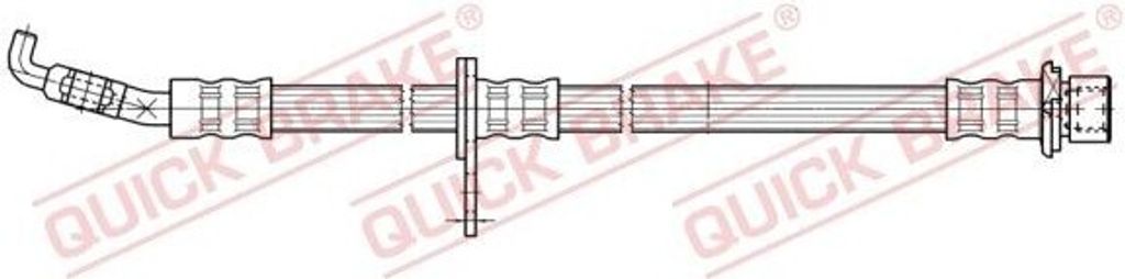 QUICK BRAKE 50.809 Bremsschlauch Vorne Rechts für TOYOTA COROLLA Liftback (E11) COROLLA Compact (E11) Corolla Kombi (E11) COROLLA (E11)