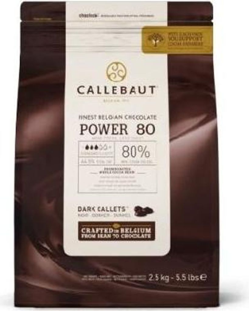Cioccolato Barry Callebaut 80 power dark 2,5 kg Immagine del prodotto 