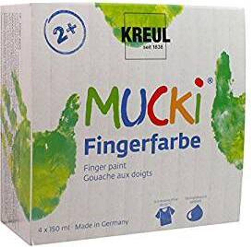 C. KREUL MUCKI Fingerfarbe 4er Set 150 ml