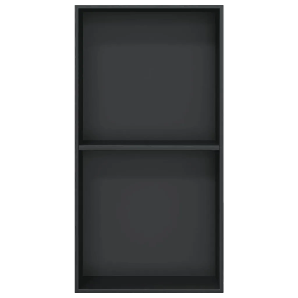Niche de douche encastrable design noir mat 32x62 cm pour salle de bain - 4