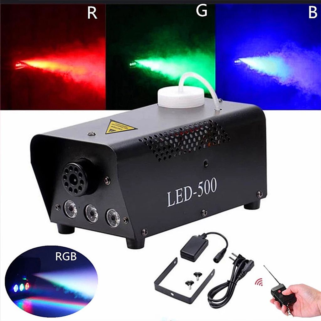 800W RGB LED Nebelmaschine - 18 LEDs Mit Fernbedienung Für Party & Bühne