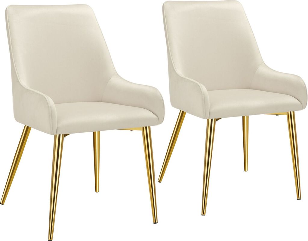 Chaise rembourrée Avane, aspect velours, capacité de charge Image du produit 
