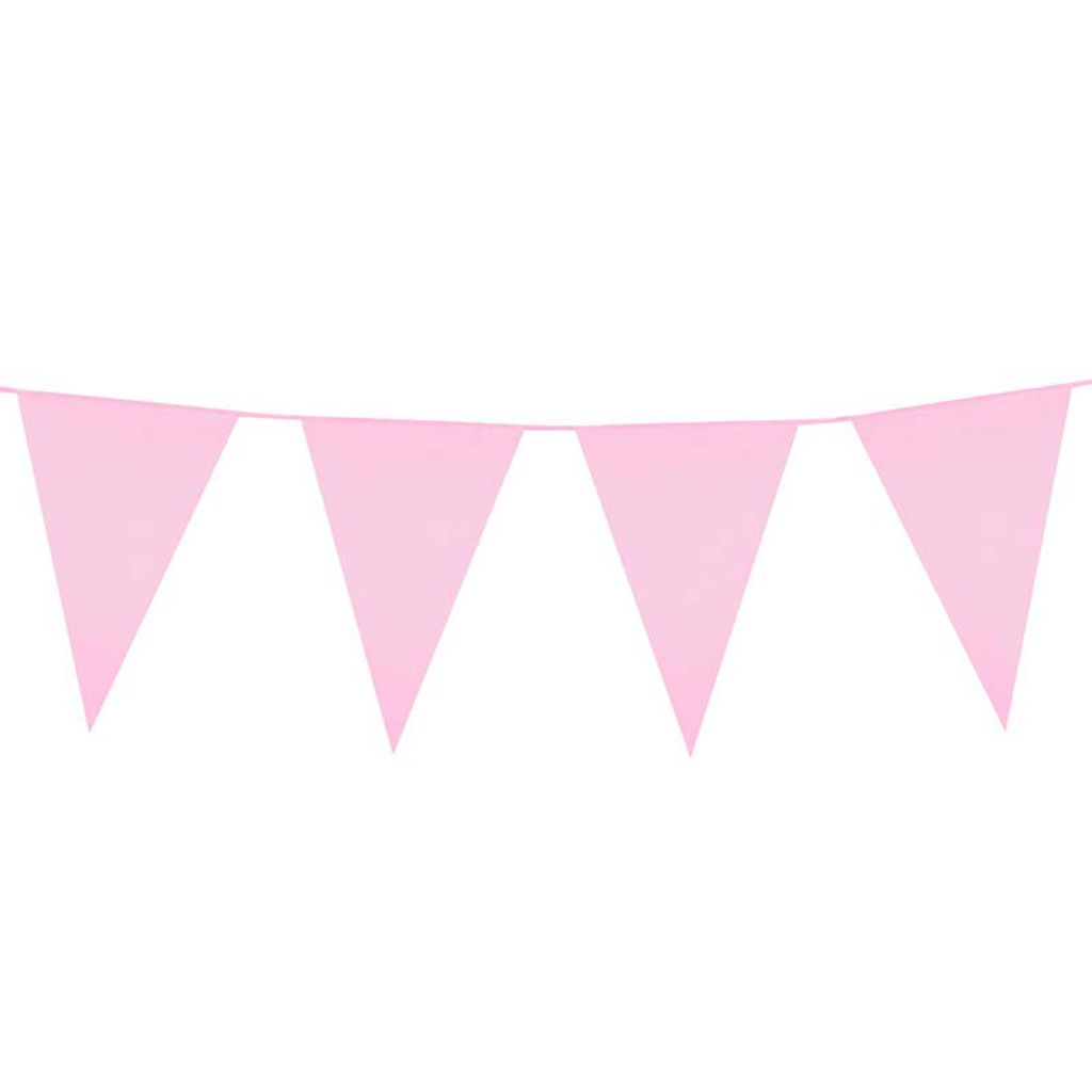 Wimpelkette PE 20x30cm L: 10m | Rosa