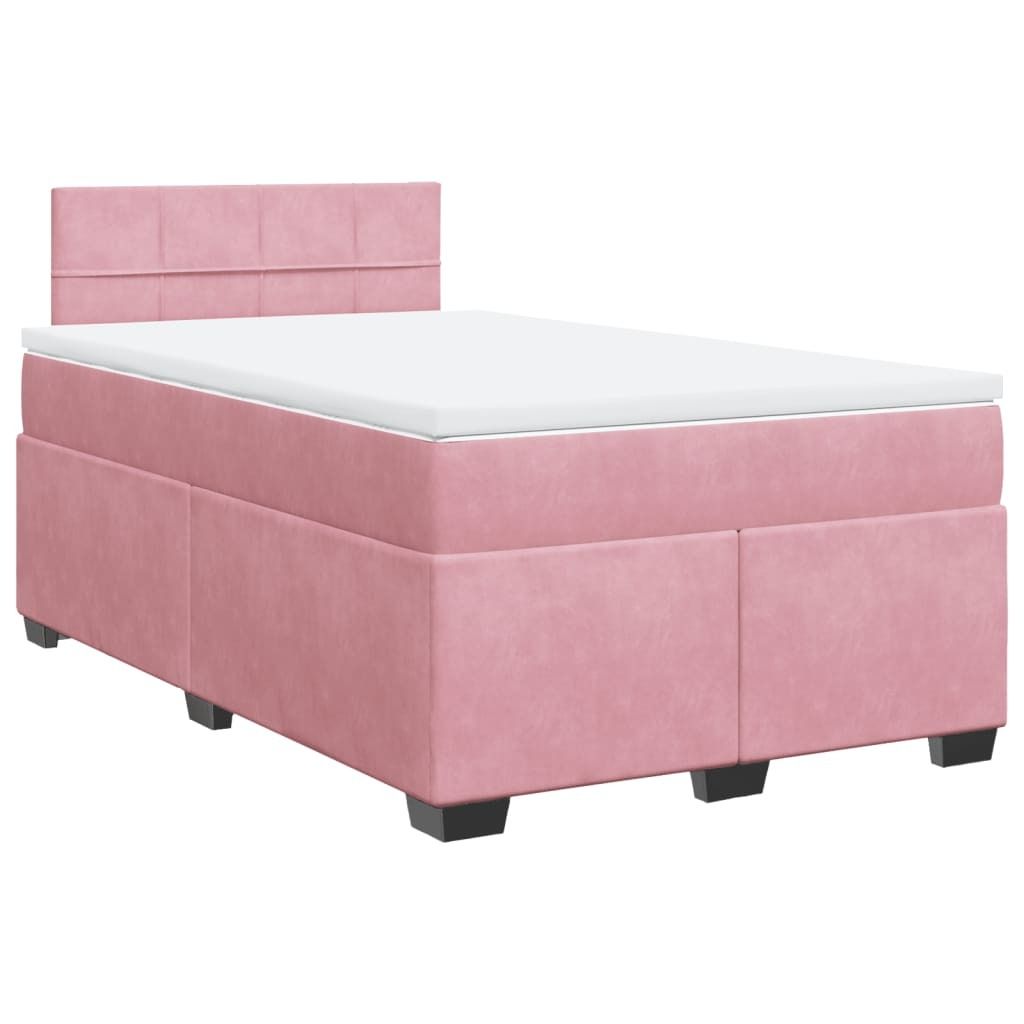 "2026 Aktion"Boxspringbett Modernes/Doppelbett - Polsterbett Erwachsene/r /Kind - mit Matratze Rosa 120x190cm Samt - Klassische Betten NeuMöbel978117