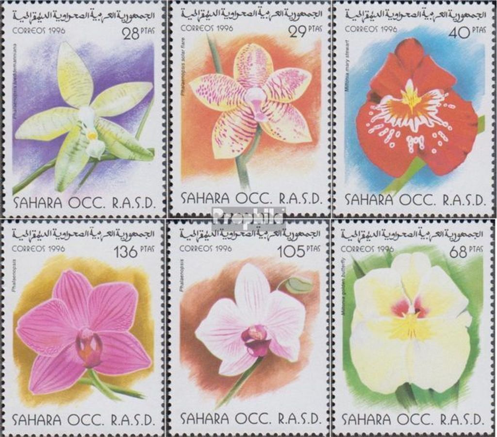 Briefmarken Sahara 1996 Mi Ausgabe der Exilregierung ohne Gültigkeit im int. Postverkehr Nr.9 postfrisch Blumen