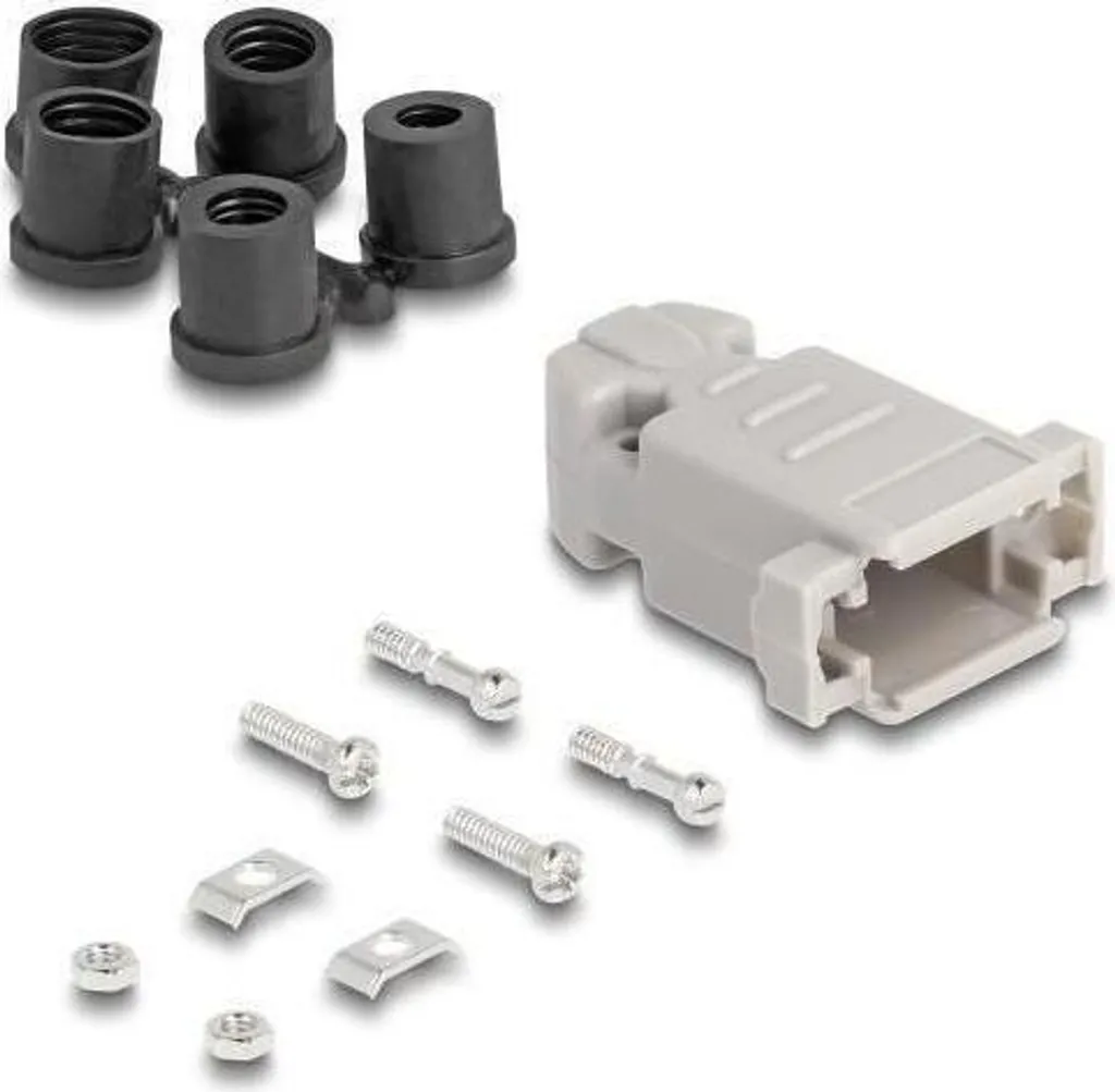 Connettore D-Sub 9 Vie Stagno con Protezione in Gomma IP67