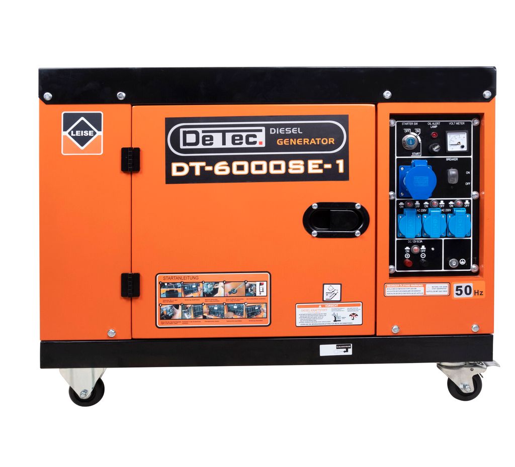 DeTec. DT-6000SE-1 Diesel-Stromerzeuger 5500W