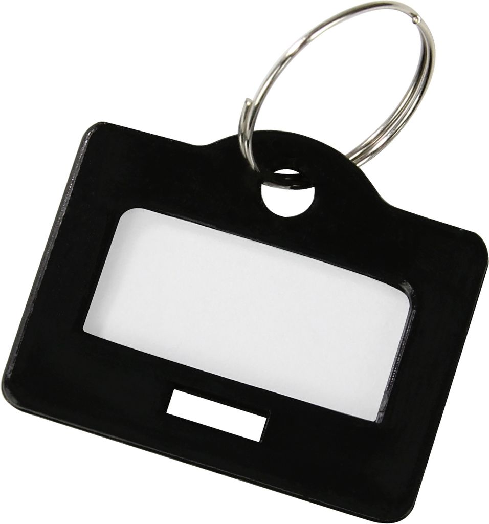 Schlüsselanhänger, HMF 1800, 2,9 x 2,5 x 0,26 cm schwarz Produktbild 