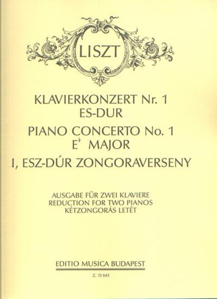 Konzert Es-Dur Nr.1 für Klavierund Orchester für 2 Klaviere