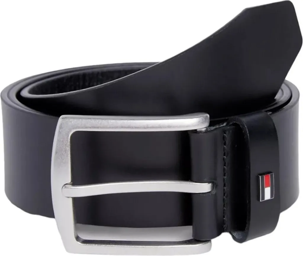 Ceinture Homme Noire Tommy Hilfiger AM0AM12297BDS pour Costume et Jean
