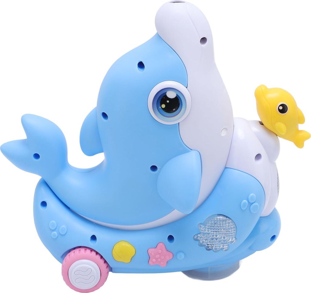 Elektrisches Delfinspielzeug für Kinder, universelle leichte Musik, schwimmender Schlagball, Baby, süßer Spaß für Jungen und Mädchen