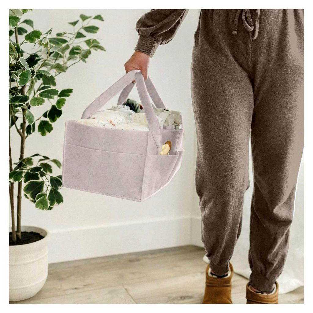 Windelkorb Organizer – Großer Aufbewahrungskorb für die Wickelstation im Kinderzimmer, Babygeschenk und unverzichtbares Element auf der Wunschl...